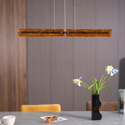 Avnorira Modern Minimalist Linear Island Glass Pendant Lamp
