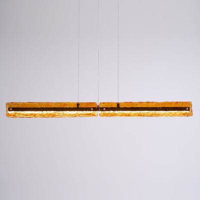 Avnorira Modern Minimalist Linear Island Glass Pendant Lamp