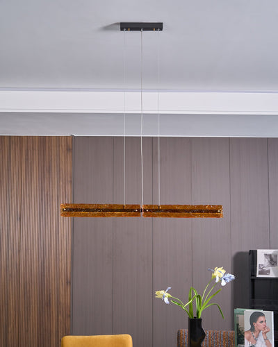 Avnorira Modern Minimalist Linear Island Glass Pendant Lamp