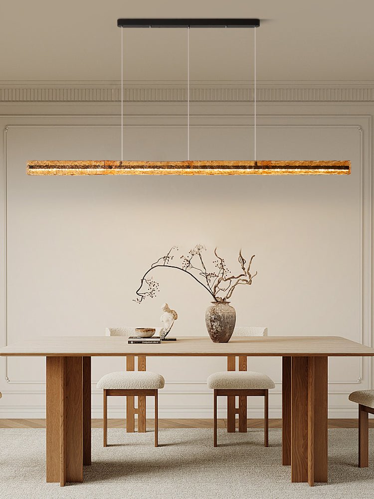 Avnorira Modern Minimalist Linear Island Glass Pendant Lamp