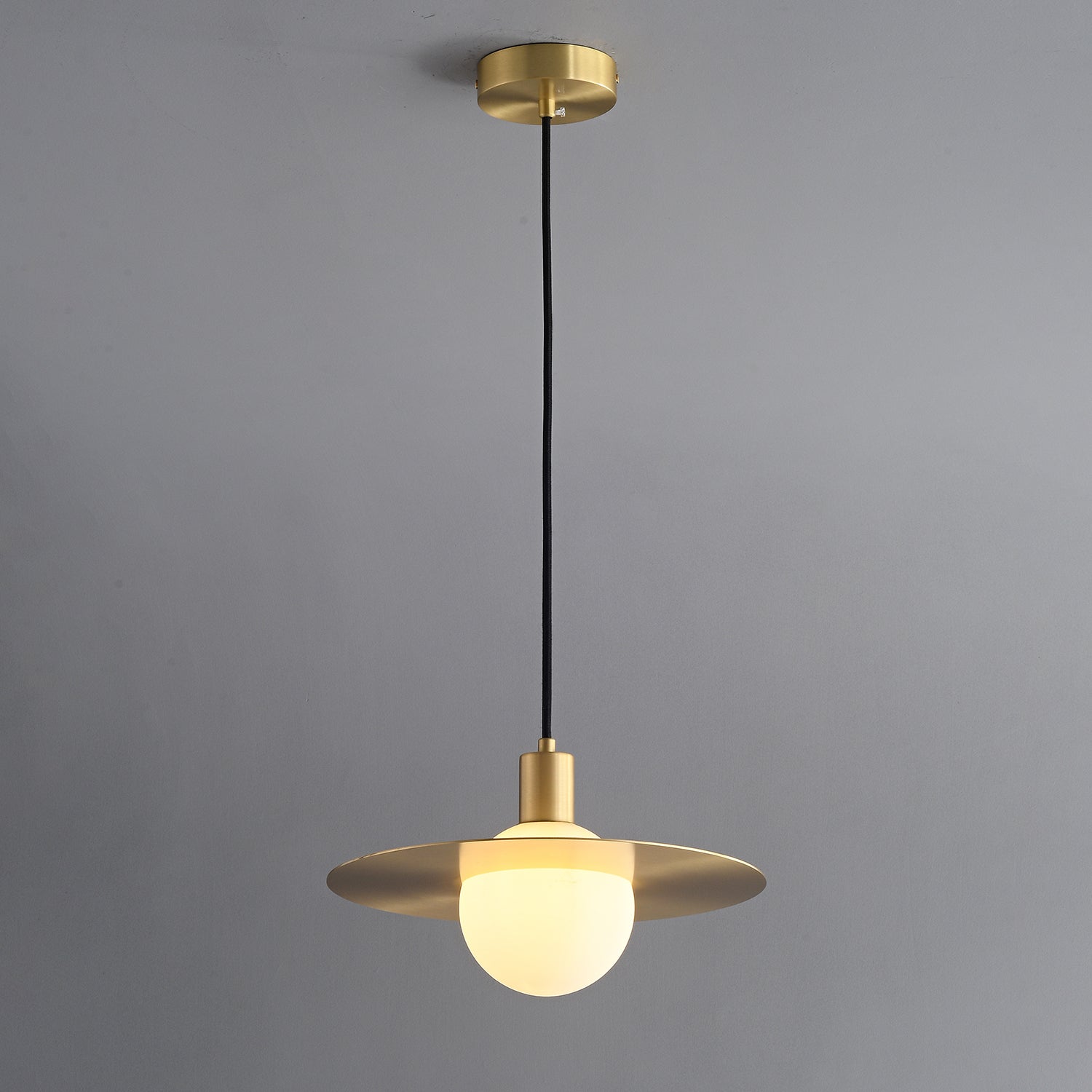 Orionis Premium Nordic Art Brass Glass Pendant Lamp