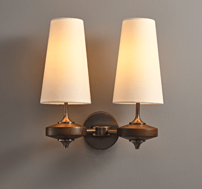 Ravenvale Twin Shade Indoor Wall Light