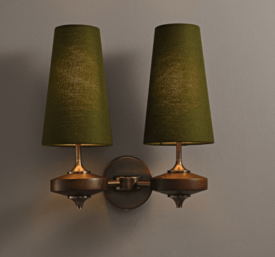 Ravenvale Twin Shade Indoor Wall Light