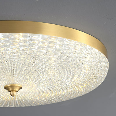 Orlena Modern Minimalist Brass Acrylic Ceiling Lamp