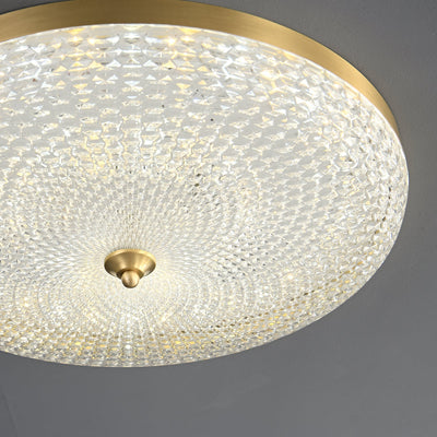 Orlena Modern Minimalist Brass Acrylic Ceiling Lamp