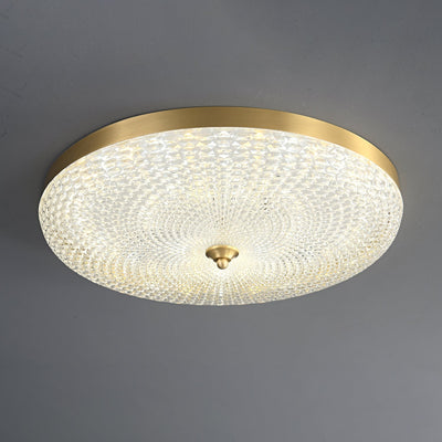 Orlena Modern Minimalist Brass Acrylic Ceiling Lamp