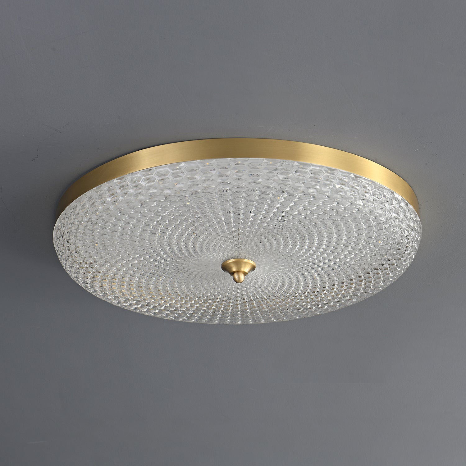 Orlena Modern Minimalist Brass Acrylic Ceiling Lamp