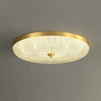 Orlena Modern Minimalist Brass Acrylic Ceiling Lamp