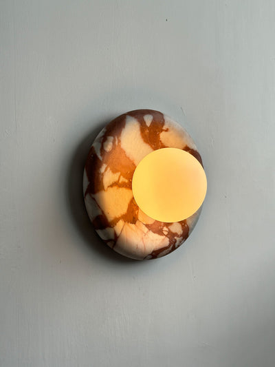 Westley Red Marble Indoor Wall Light