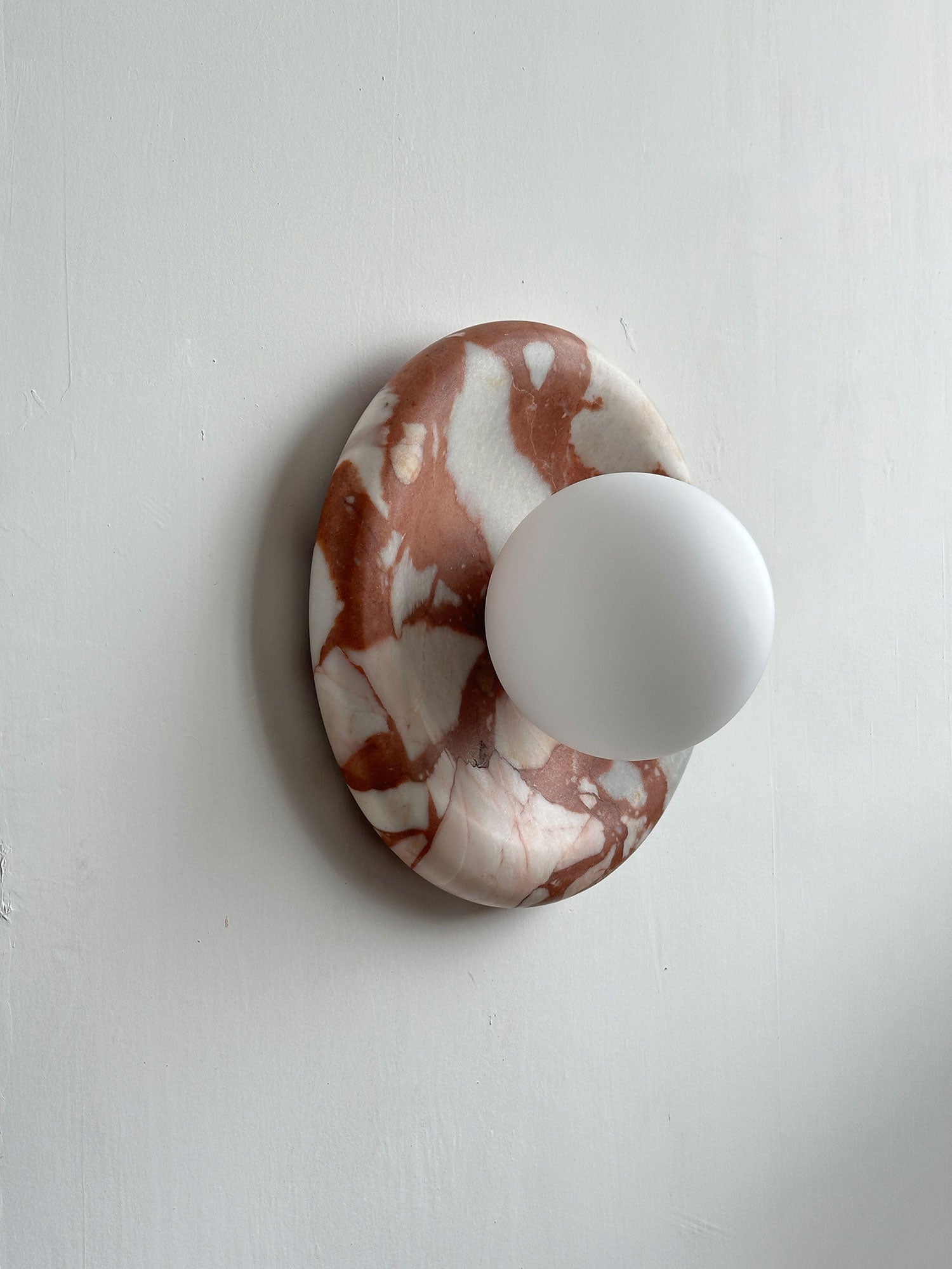 Westley Red Marble Indoor Wall Light