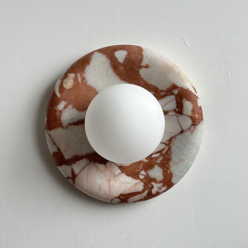 Westley Red Marble Indoor Wall Light