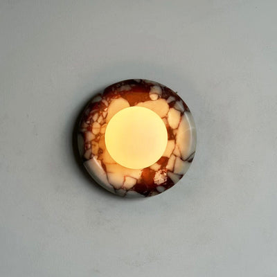 Westley Red Marble Indoor Wall Light