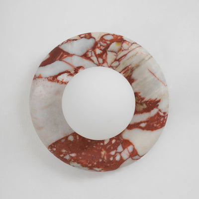 Westley Red Marble Indoor Wall Light