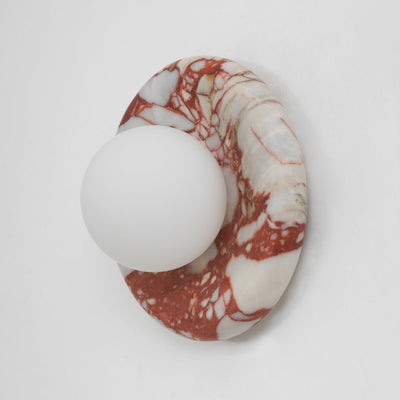 Westley Red Marble Indoor Wall Light