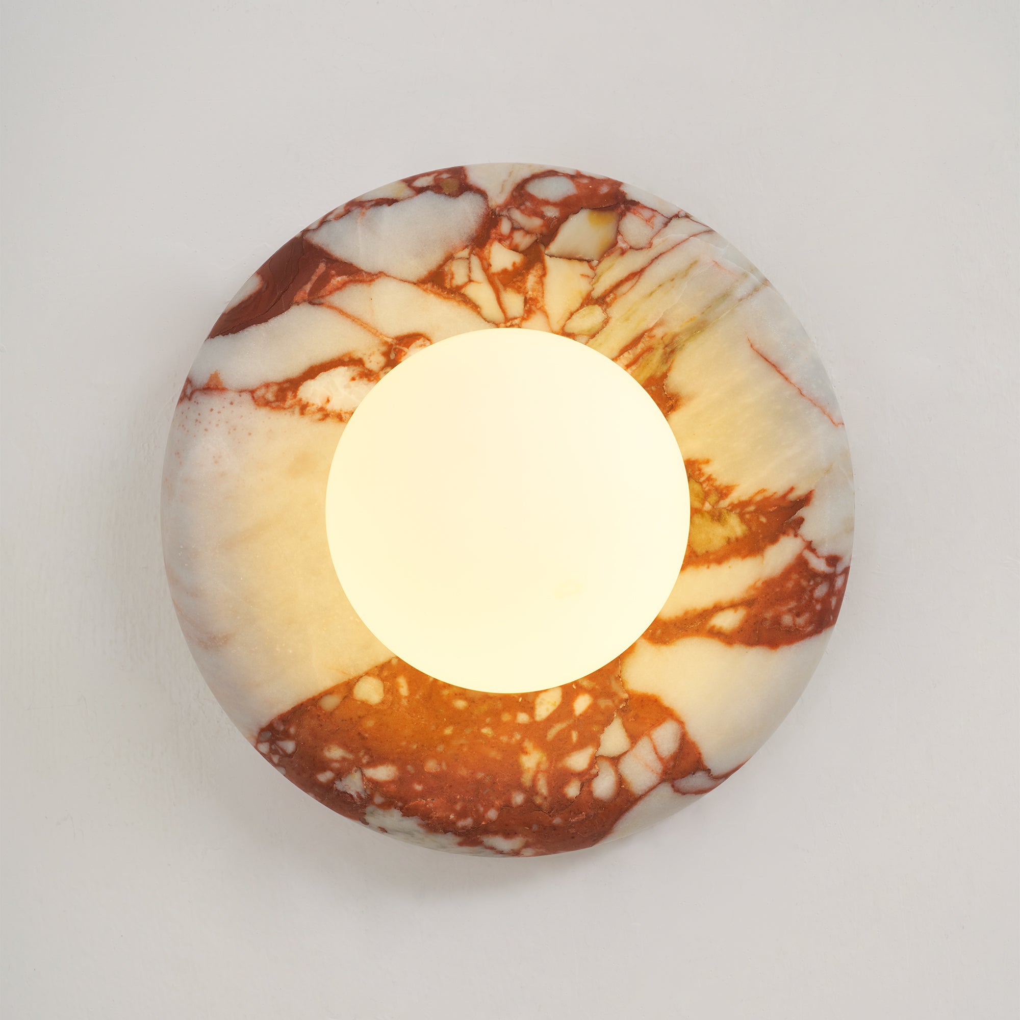 Westley Red Marble Indoor Wall Light
