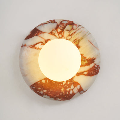 Westley Red Marble Indoor Wall Light