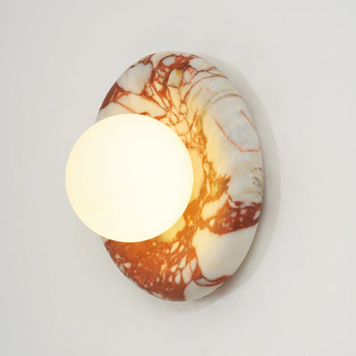Westley Red Marble Indoor Wall Light