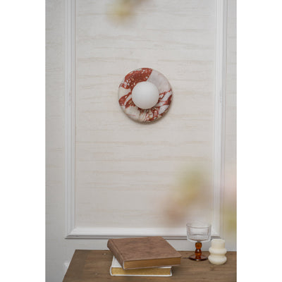 Westley Red Marble Indoor Wall Light