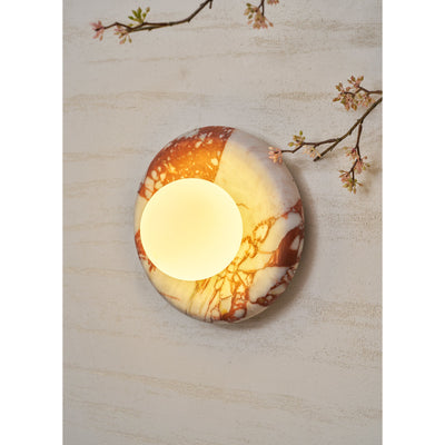 Westley Red Marble Indoor Wall Light
