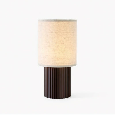 Ripples Wood & Fabric Table Lamp