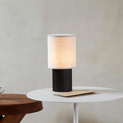 Ripples Wood & Fabric Table Lamp