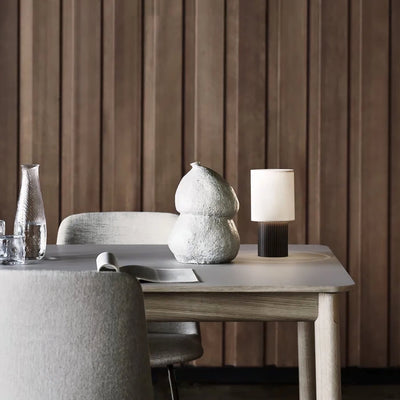 Ripples Wood & Fabric Table Lamp