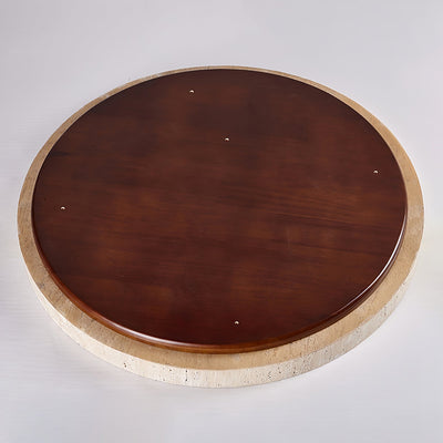 Kathy  Travertine Round Ceiling Light