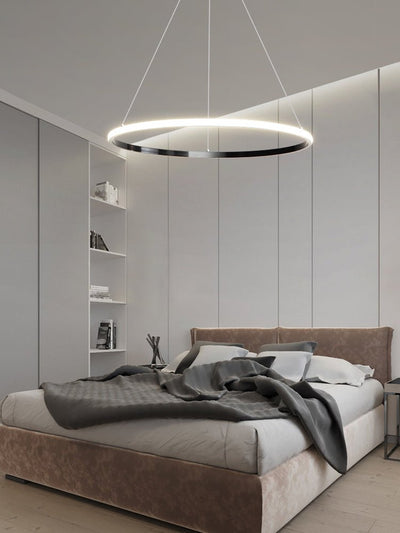 Efrion Modern Minimalist Rings Brass Plastic Chandelier