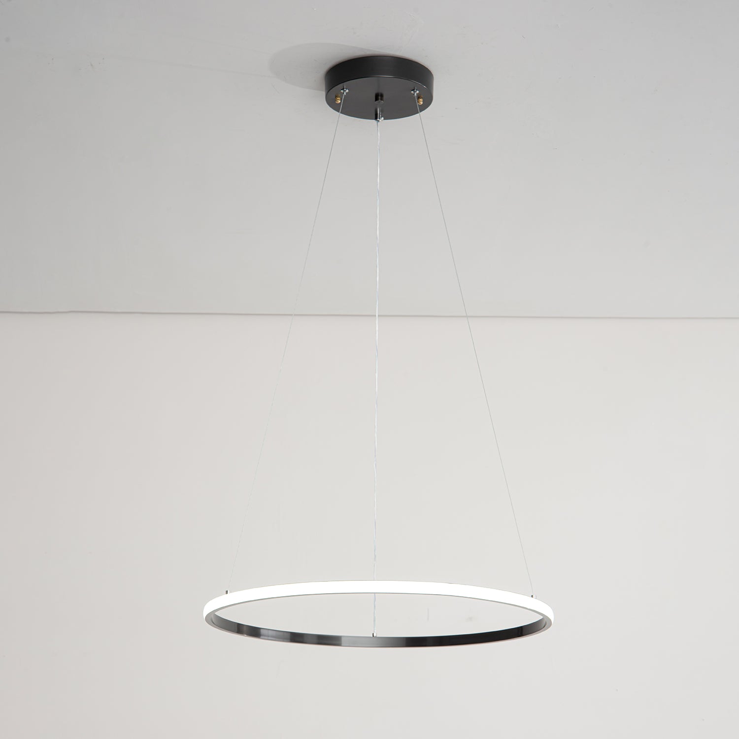 Efrion Modern Minimalist Rings Brass Plastic Chandelier