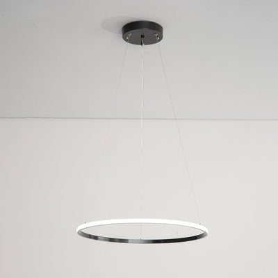 Efrion Modern Minimalist Rings Brass Plastic Chandelier