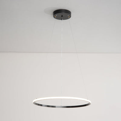 Efrion Modern Minimalist Rings Brass Plastic Chandelier