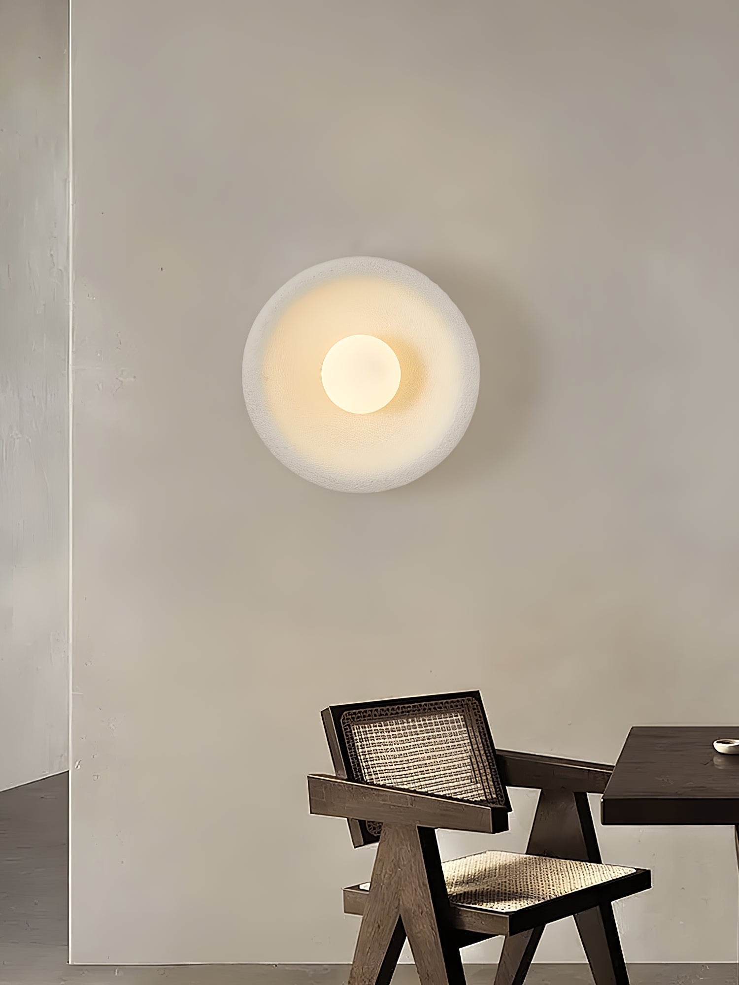 Evvinora Modern Minimalist Halo Glass Wall Light