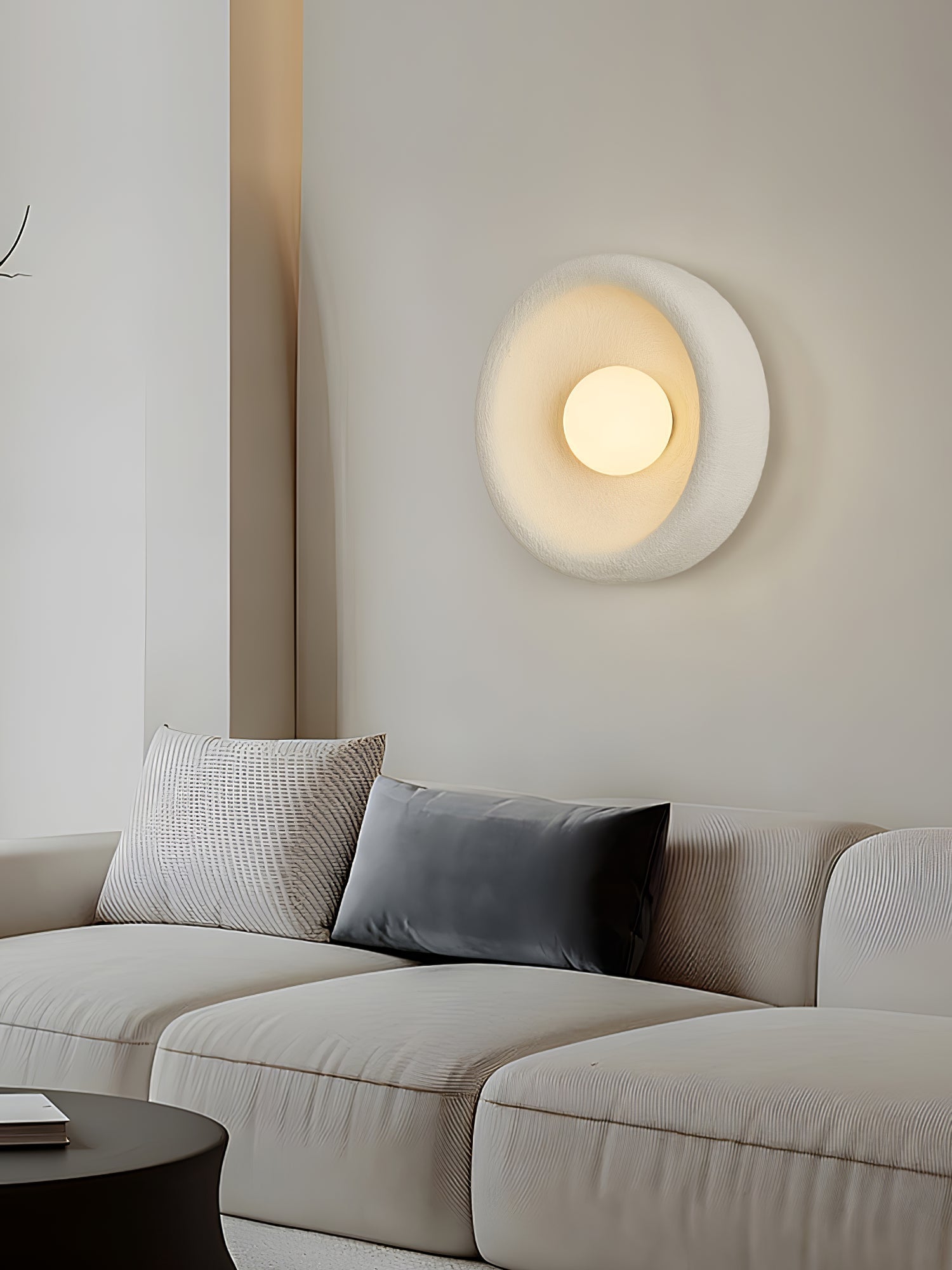 Evvinora Modern Minimalist Halo Glass Wall Light