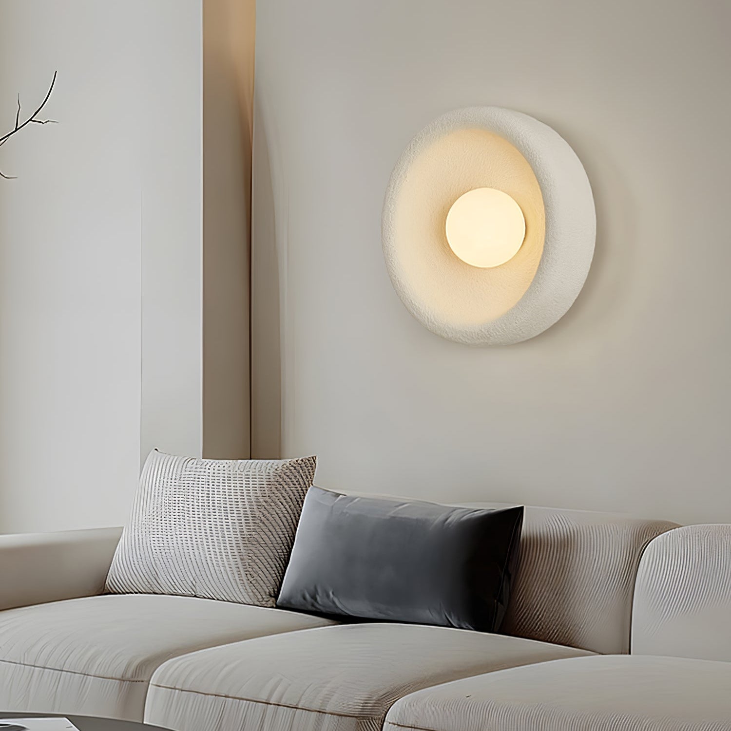Evvinora Modern Minimalist Halo Glass Wall Light