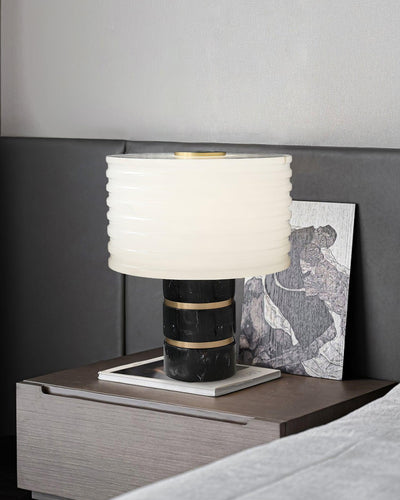 Elmarir Ribbed Alabaster Table Lamp
