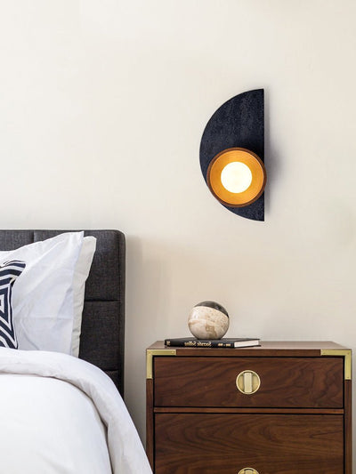 Luca Artistic Wood Travertine Wall Lamp
