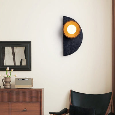 Luca Artistic Wood Travertine Wall Lamp