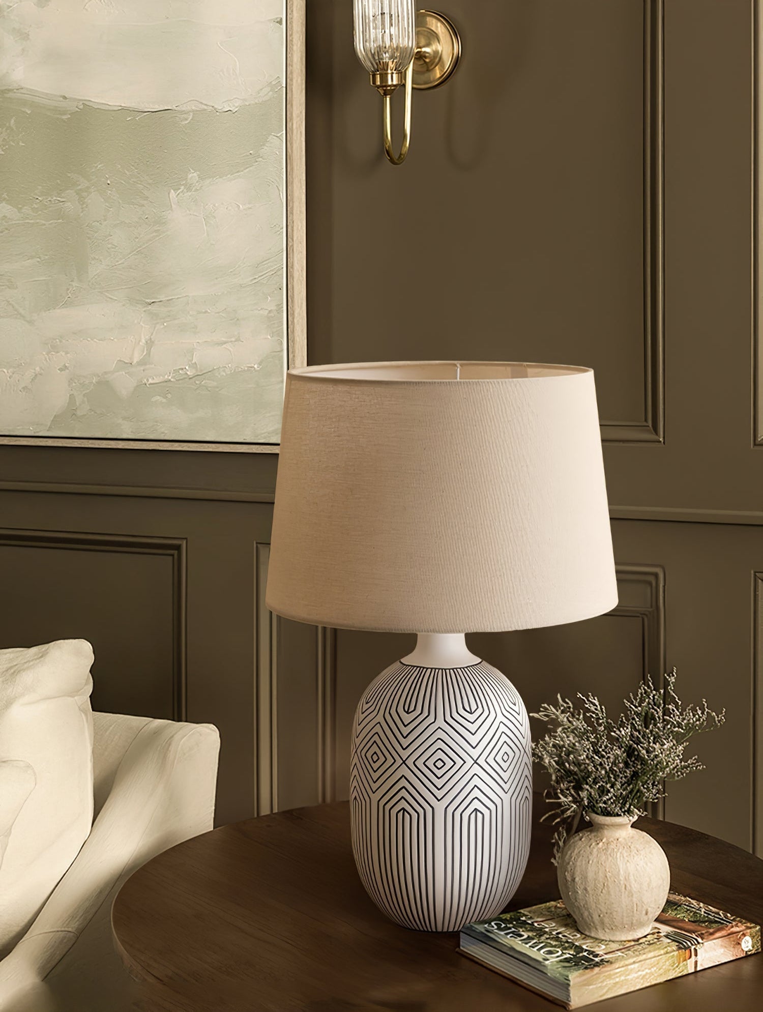 Brittany Modern Ceramics Table Lamp