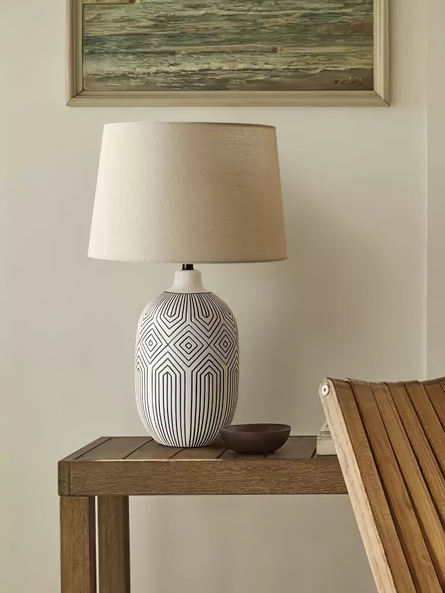 Brittany Modern Ceramics Table Lamp