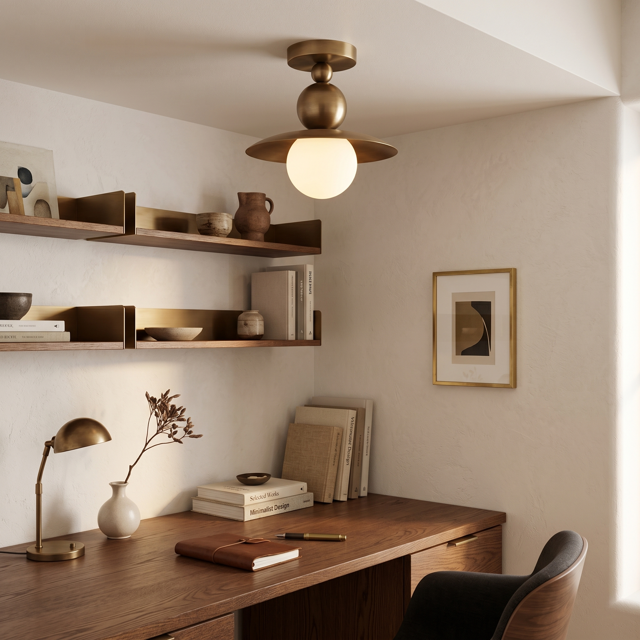 Clairfield Alabaster Flush Mount Ceiling Light