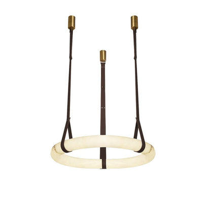 Tarys Alabaster Chandeliers  Ring Leather Strap Version B