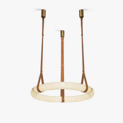 Tarys Alabaster Chandeliers  Ring Leather Strap Version B