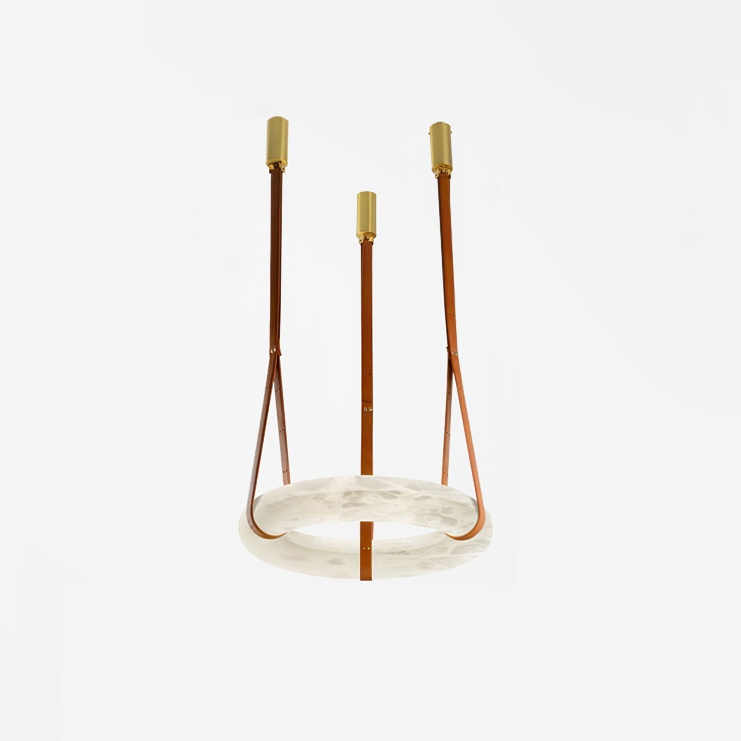 Tarys Alabaster Chandeliers  Ring Leather Strap Version B