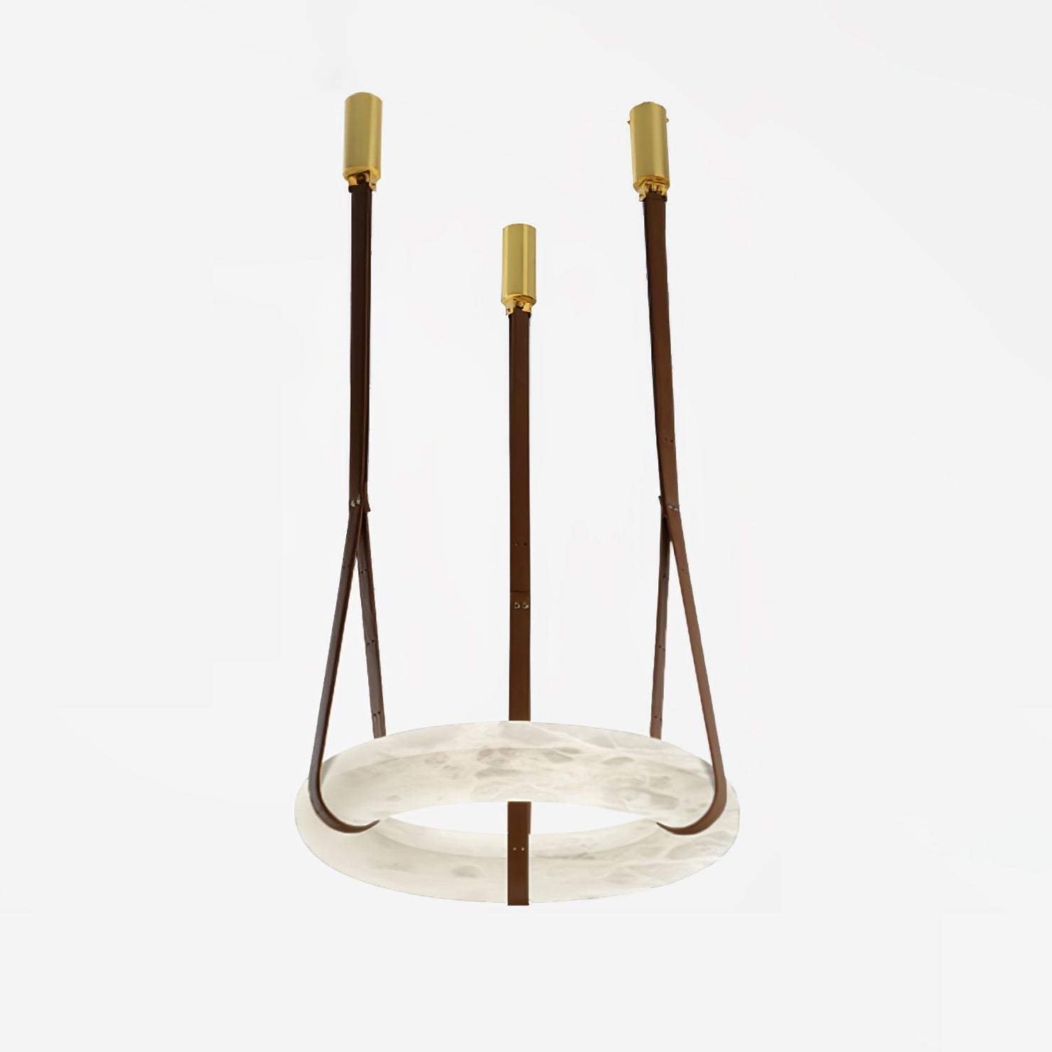 Tarys Alabaster Chandeliers  Ring Leather Strap Version B