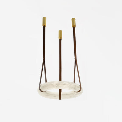 Tarys Alabaster Chandeliers  Ring Leather Strap Version B