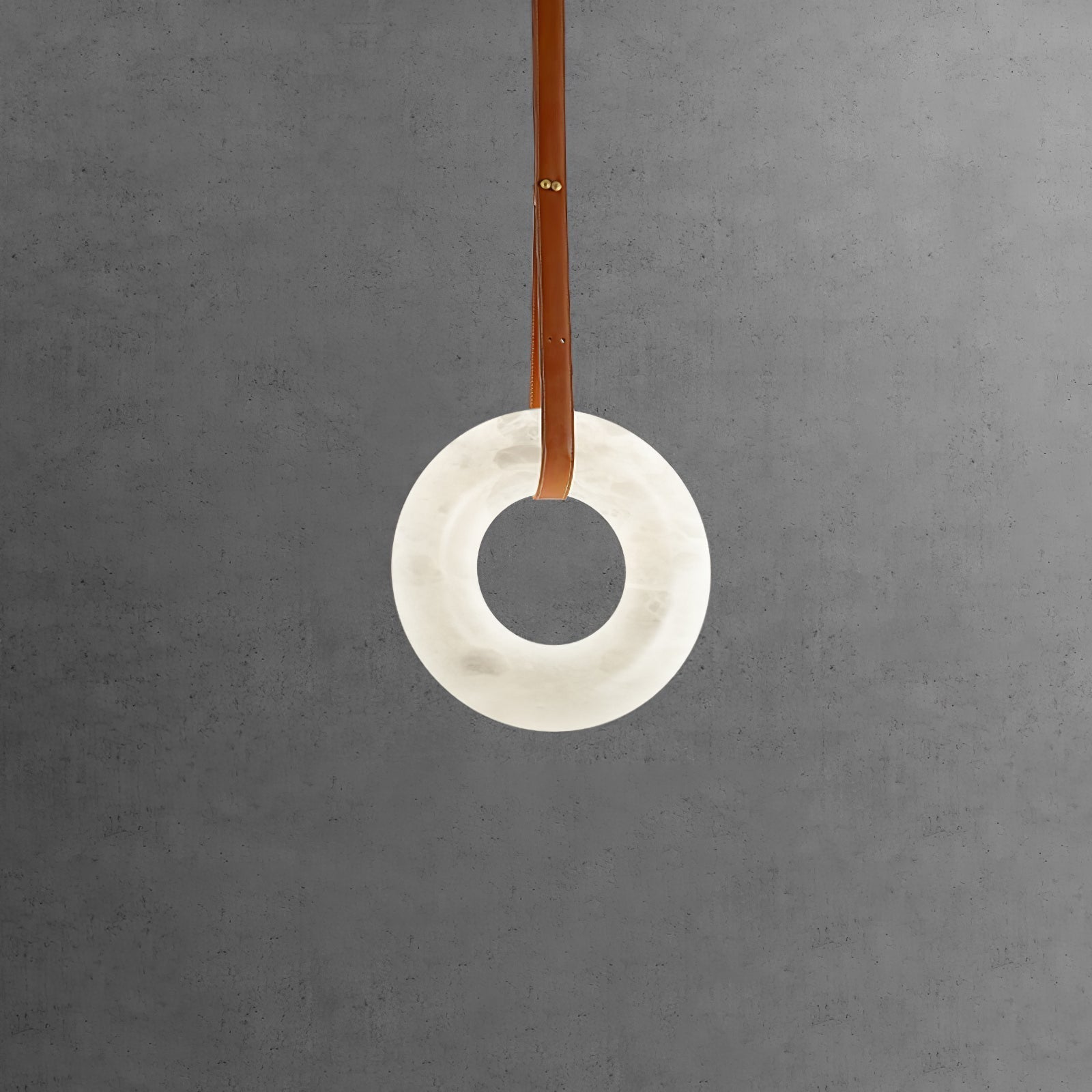 Tarys Alabaster Chandeliers  Ring Leather Strap Version B