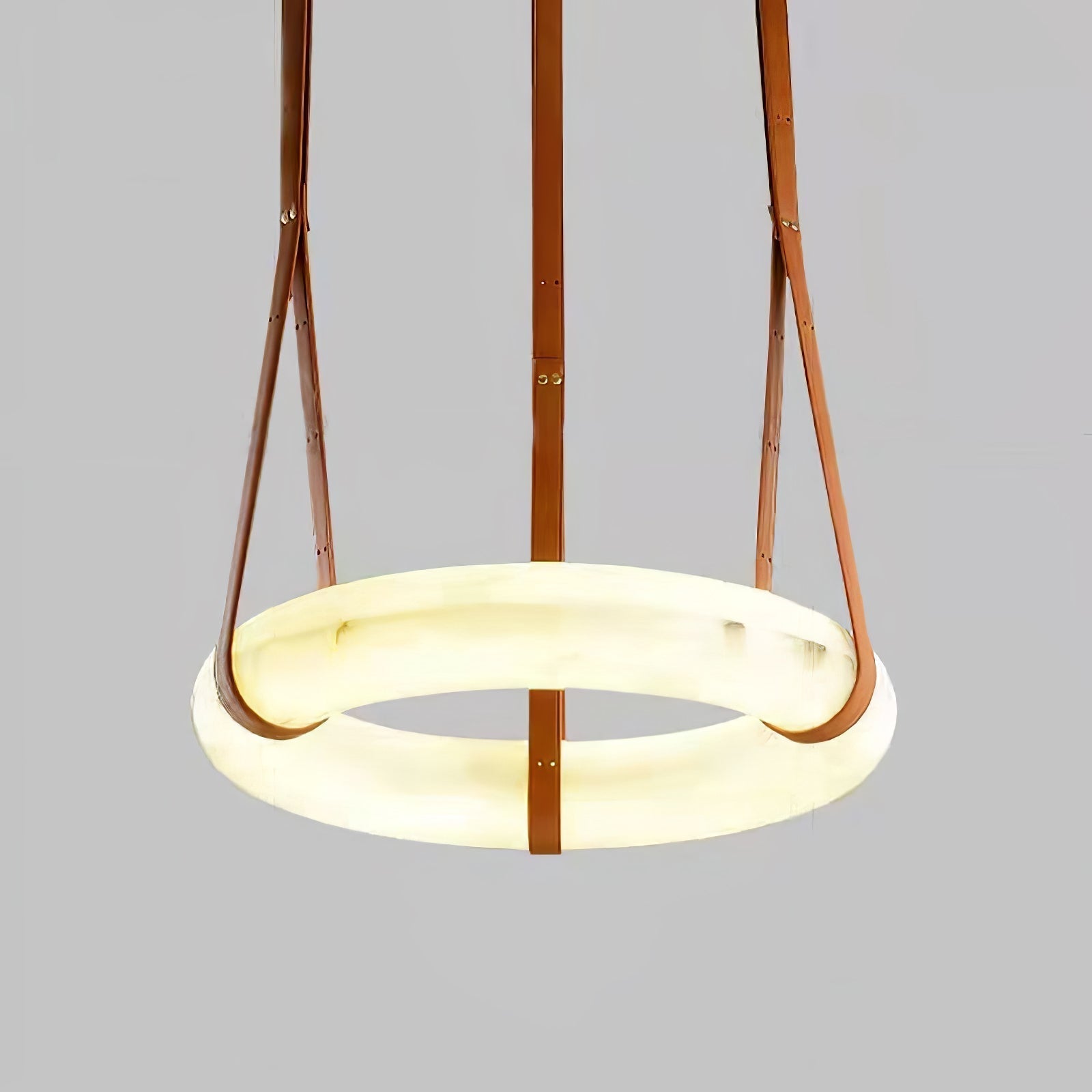Tarys Alabaster Chandeliers  Ring Leather Strap Version B