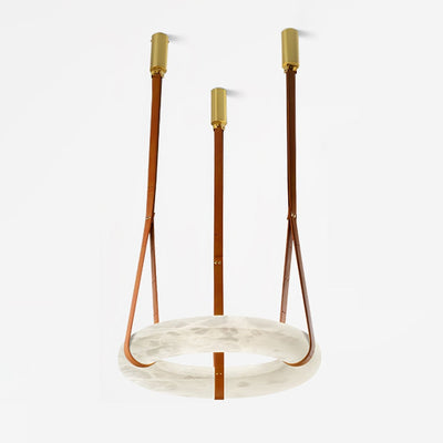Tarys Alabaster Chandeliers  Ring Leather Strap Version B