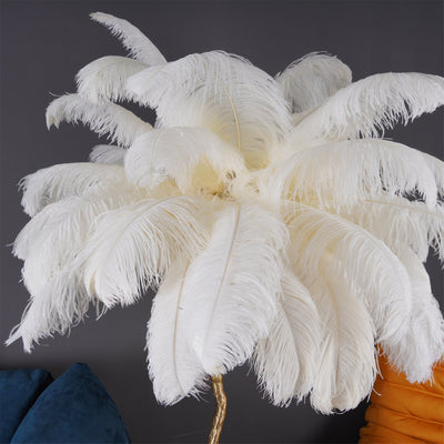 Selis Feather Brass Floor Lamp