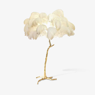 Selis Feather Brass Floor Lamp